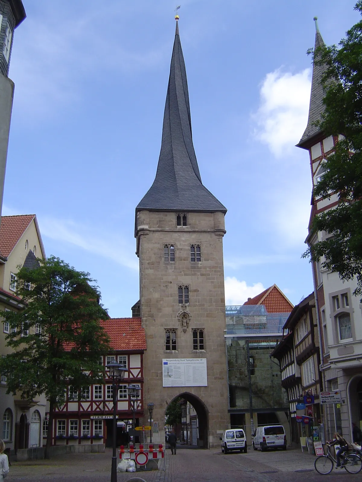 Schiefer-Eindeckung des Westerturmes in Duderstadt